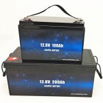 Deep Cycle LiFePO4 Solarbatterie 12V 100Ah / 200Ah Golfwagen Lithium-Ionen-Batterie