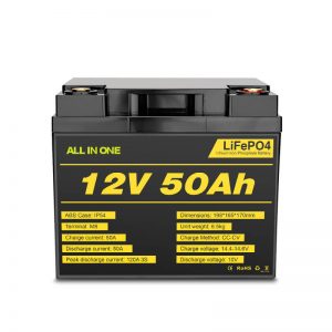12V 50Ah wiederaufladbarer Deep Cycle Lifepo4-Akku für Stromversorgungssysteme