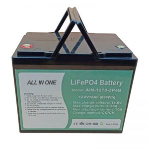 Wiederaufladbare 896Wh Lifepo4 Batterie 12V 70Ah für elektrische Vechile