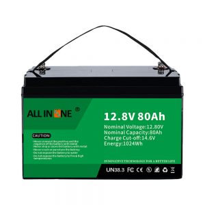 Beliebteste Blei-Säure-Ersatz-Solar-RV-Marine-LiFePO4 12V 80Ah Lithium-Batterie