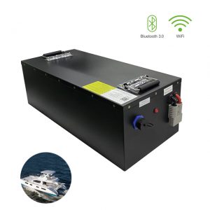 flexible kundenspezifische LiFePO4 16S1P 48V 100Ah wiederaufladbare Batterien Akku für Marine Boot und Yacht Batteriepack Mit Bluetooth