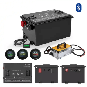 Cloudbasiertes BMS-System in Automobilqualität, 105 Ah, 36 V, 48 V, 72 V, Lithium-Golfwagenbatterie