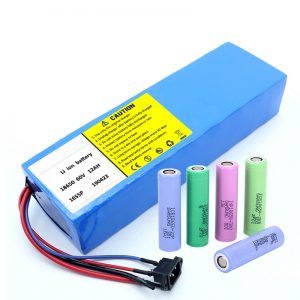 Lithium-Batterie 18650 60V 12AH Lithium-Ionen-Akku-Akku